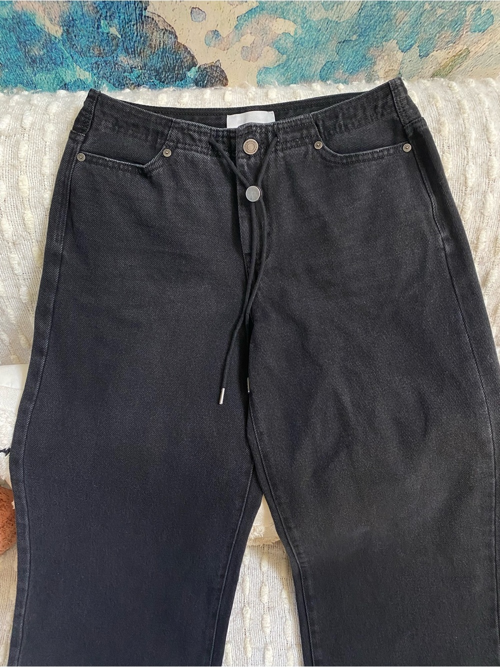 {Habitual} Wide Legged Drawstring Jeans - Picture 3 of 5